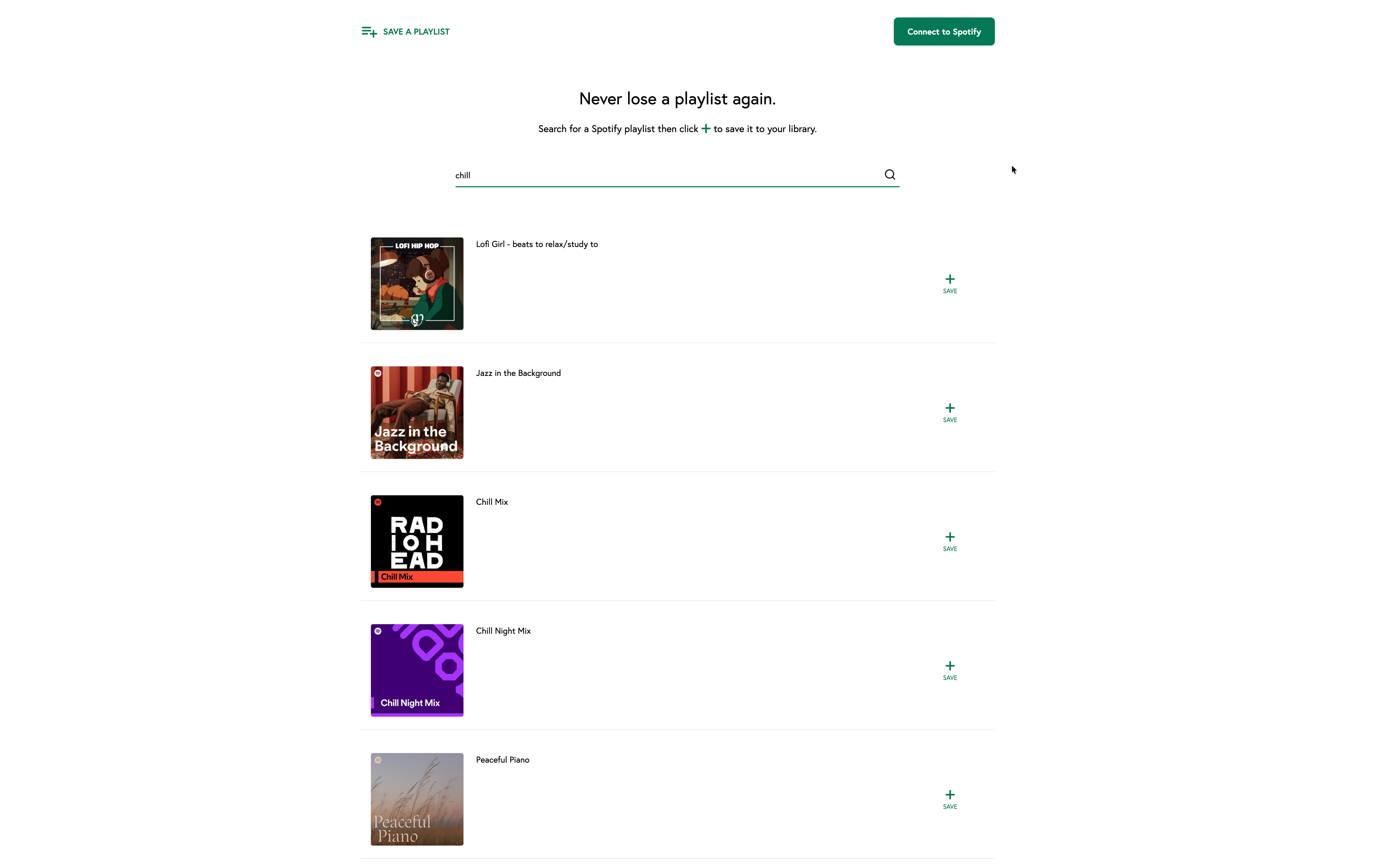 Save A Spotify Playlist screenshot